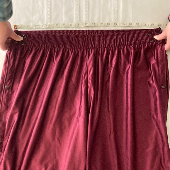 ALLESON Vintage Break-Away Basketball Maroon Athletic Gym Pants - Picture 2 of 6